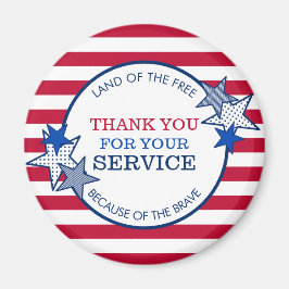 Imán Gracias por tu servicio de veteranos de guerra