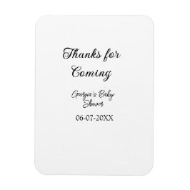 Imán Gracias por venir a la ducha de bebé, simple y mod