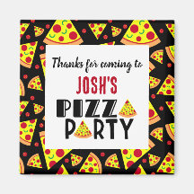 Gracias por venir a los niños Pizza cumpleaños fav