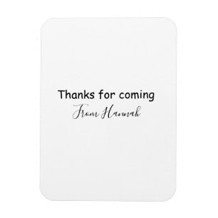 Imán gracias por venir agregar nombre mensaje de texto 