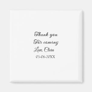 Imán gracias por venir agregar nombre mensaje de texto 