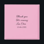 Imán gracias por venir mensaje de texto nombre<br><div class="desc">Diseño</div>