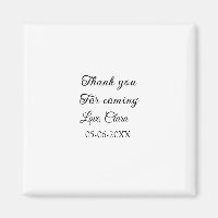 gracias por venir mensaje de texto nombre