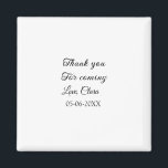 Imán gracias por venir nombre del mensaje de texto<br><div class="desc">Diseño</div>