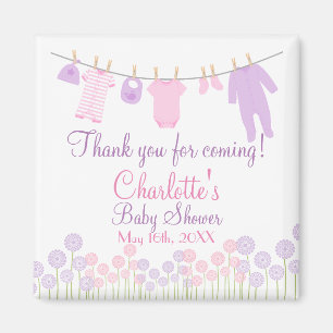 Imán ¡Gracias por venir! Pequeña ropa Baby Shower