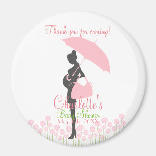 Imán ¡Gracias por venir! Pique la silueta Baby Shower