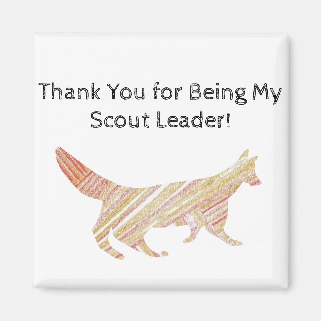 Imán Gracias Scout Leader Fox (Frente)