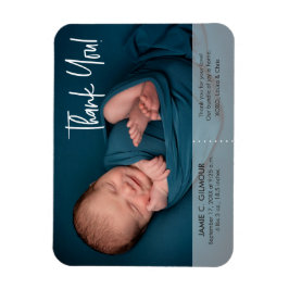 Imán Gracias simple lindo nombre bebé nacimiento de fot