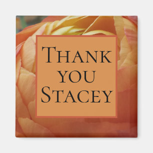 Imán Gracias Stacey Floral Photograph Ranunculus