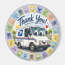 Imán Gracias trabajadores postales