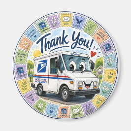 Imán Gracias trabajadores postales