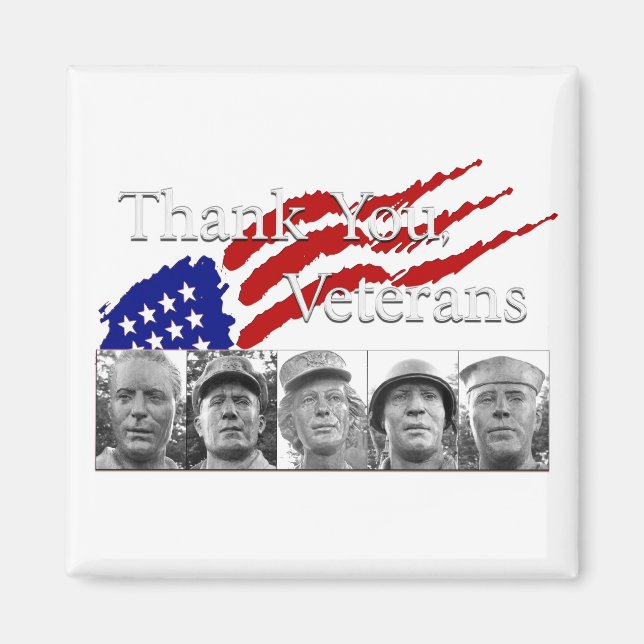 Imán Gracias Veteranos (Frente)