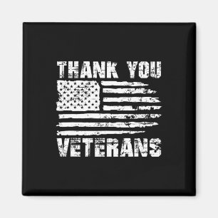 Imán Gracias veteranos Veteranos de la Bandera American