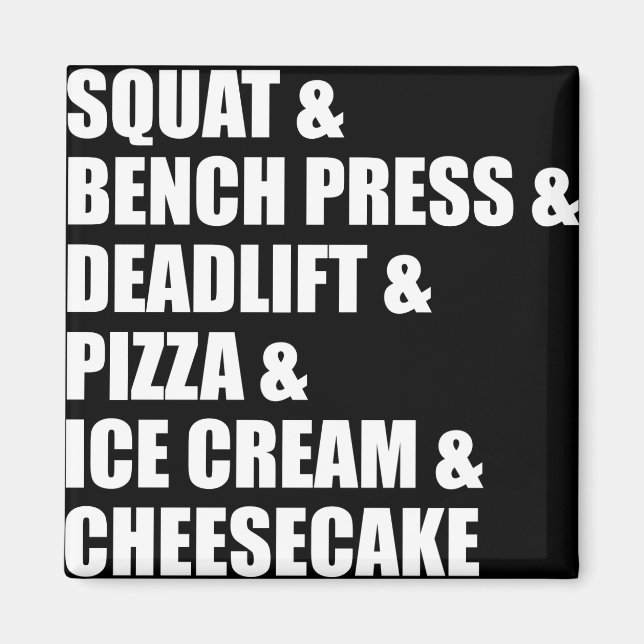 Imán Graciosa Bodybuilding Gym Pizza Helado Crema Paste (Frente)