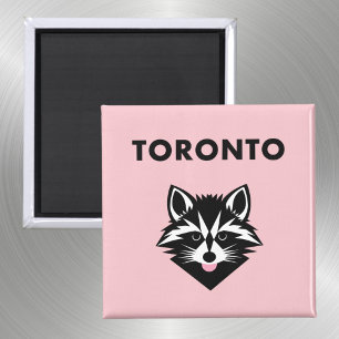 Imán Graciosa burla de Raccoon de Toronto color claro