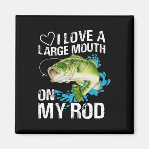 Imán Graciosa Camisa Pescadora. Amo Una Boca Grande En