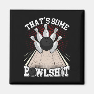 Imán Graciosa camiseta de boliche que es un tazón