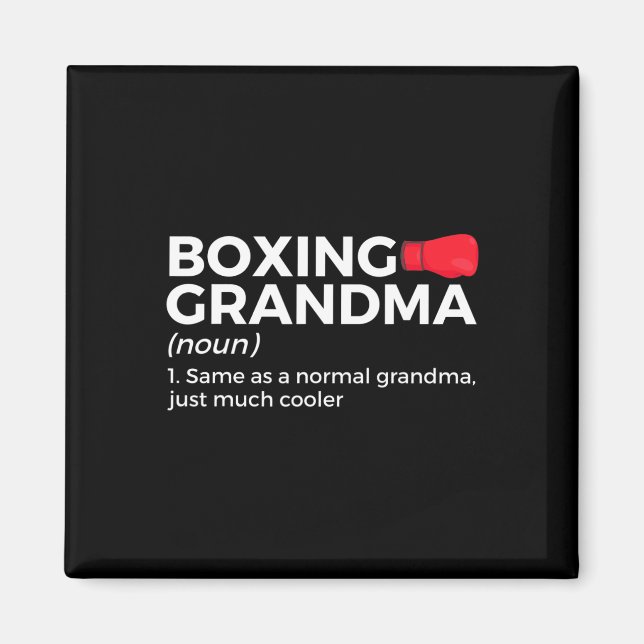 Imán Graciosa definición de la abuela del boxeo (Frente)