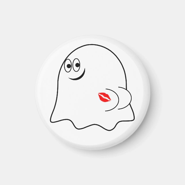 Imán ¡Graciosa emoji Fantasma! (Frente)