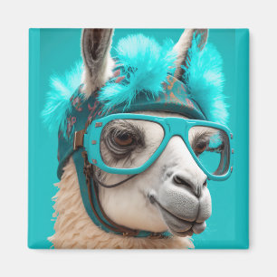 Imán Graciosa Llama Alpaca Cute Animales Beanie Gorras