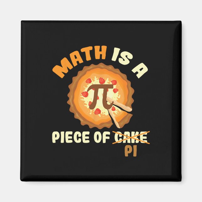 Imán Graciosa Matemática De Camisas En El Día Del Pi Es (Frente)