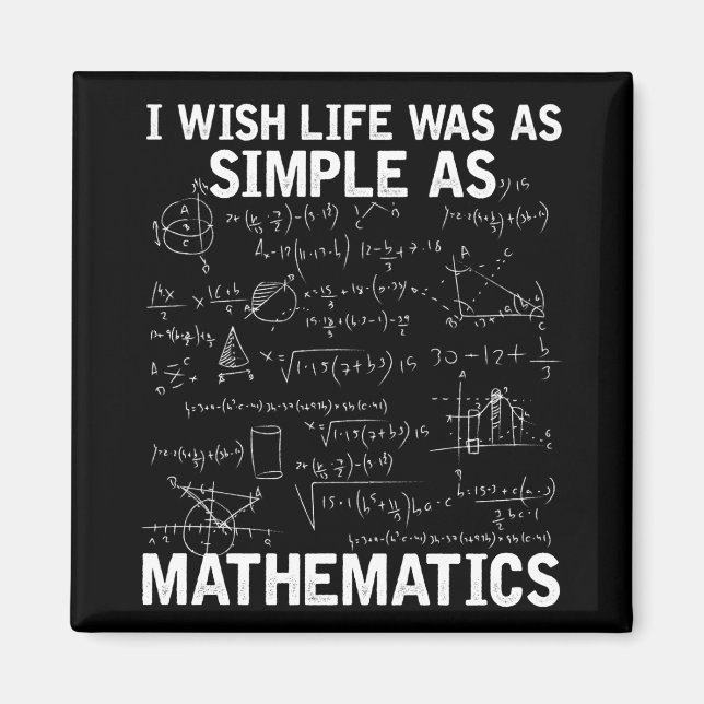 Imán Graciosa matemática matemática nerviosa (Frente)