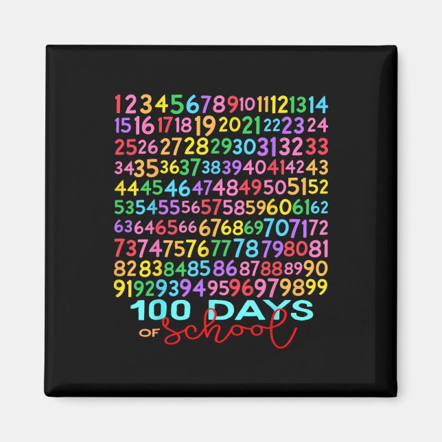 Imán Graciosa matemática número 100° día del maestro es (Frente)