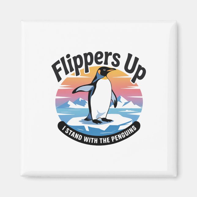 Imán Graciosa resistencia de los pingüinos a protestar  (Frente)