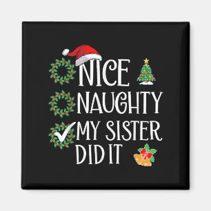 Imán Graciosa traviesa mi hermana hizo Navidad