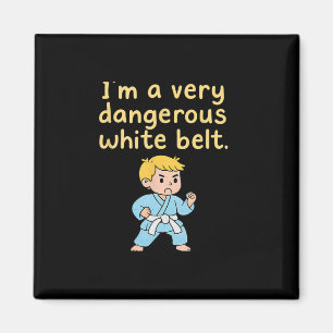 Imán Graciosas Artes Marciales de Karate Soy un Whi muy