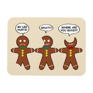 Imán Graciosas galletas de pan de jengibre