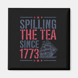 Imán Gracioso 4 De Julio Derramando El Té Desde 1773 Am