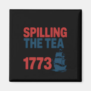 Imán Gracioso 4 De Julio Derramando El Té Desde 1773 Cu