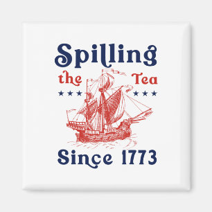 Imán Gracioso 4 De Julio Derramando El Té Desde 1773 Cu