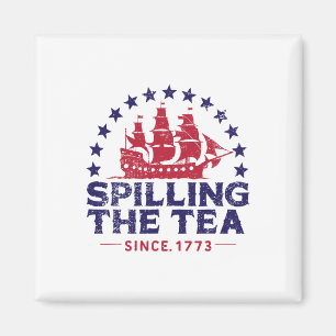 Imán Gracioso 4 De Julio Derramando El Té Desde 1773 Cu