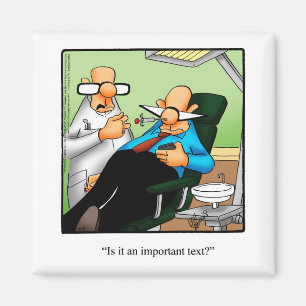 Imán Gracioso aguijón Stuffer Texteando Humor Magnet