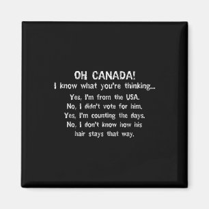 Imán Gracioso anti Trump Tees Uni-adultos Negro Pequeño