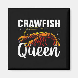 Imán Gracioso Arte Crawfish Para Mujeres Chicas Crawfi