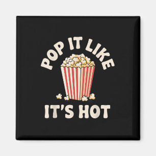 Imán Gracioso Arte De Popcorn Para Hombres Mujeres Niño