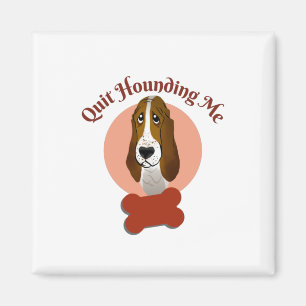 Imán Gracioso Basset Hound - Dejar De Hearme