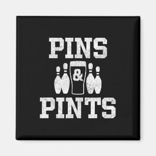 Imán Gracioso Bote Beer Bowler Pins Y Pintes