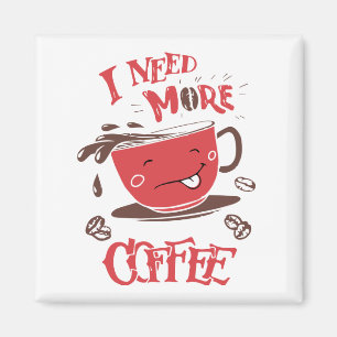Imán Gracioso café Lover Caffeine Addict Estrés Ansieda
