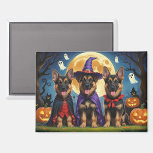 Imán Gracioso calabaza Halloween de los perros pastores