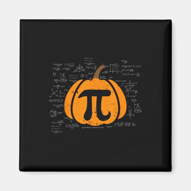 Imán Gracioso calabaza Pie Math Math Teacher Halloween  (Frente)
