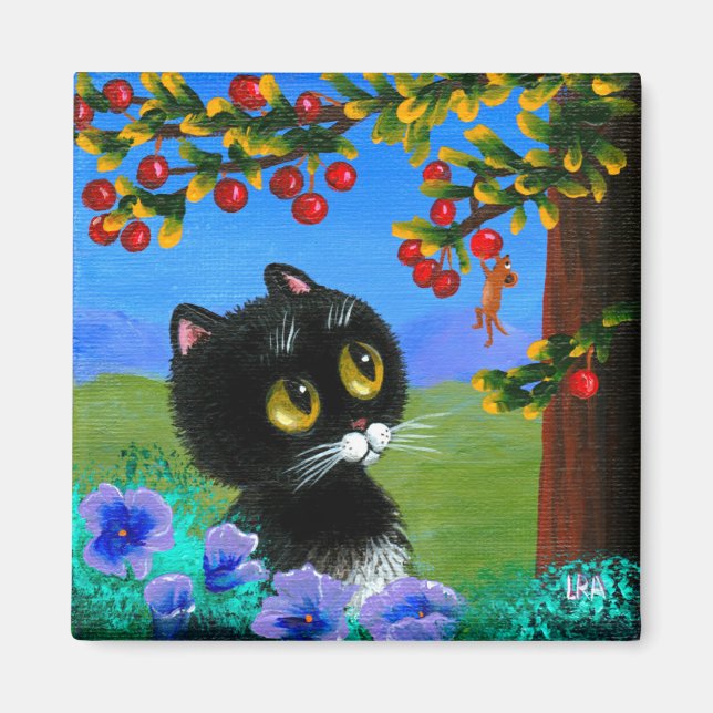 Imán Gracioso Cat Mouse Creationarts (Frente)