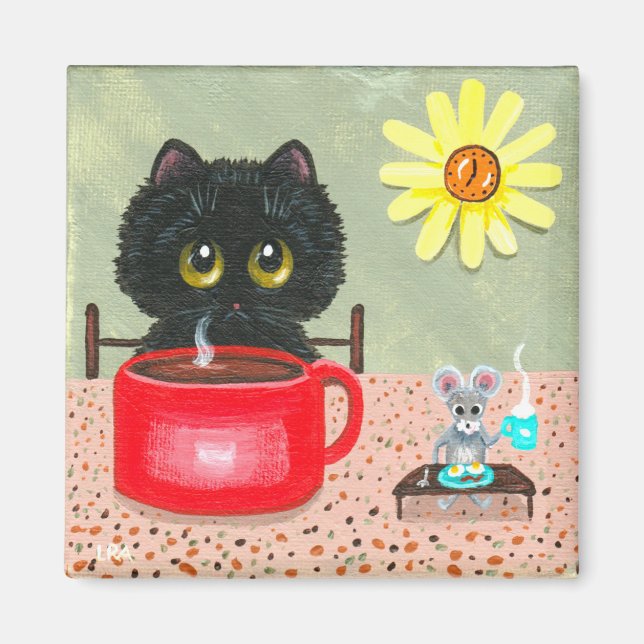 Imán Gracioso Cat Mouse Creationarts (Frente)