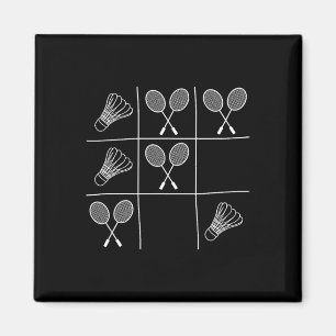 Imán Gracioso Chiste Badminton - Nubes Y Cruces Tic-Tac