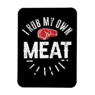 Imán Gracioso Chiste de Chef BBQ Ropa mi propia carne