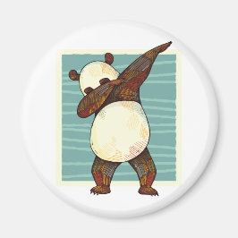 Imán Gracioso Dabbing Panda Bear Adolescente Personaliz