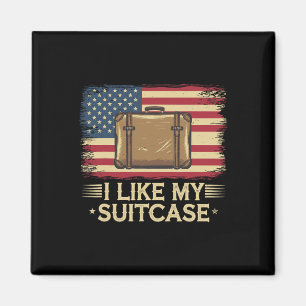 Imán Gracioso de la Vintage Me Gusta Mi Maleta Trump Me